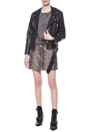 ‘lena’ skirt with snakeskin motif, zdjęcie 2 ‘lena’ skirt with snakeskin motif od AllSaints